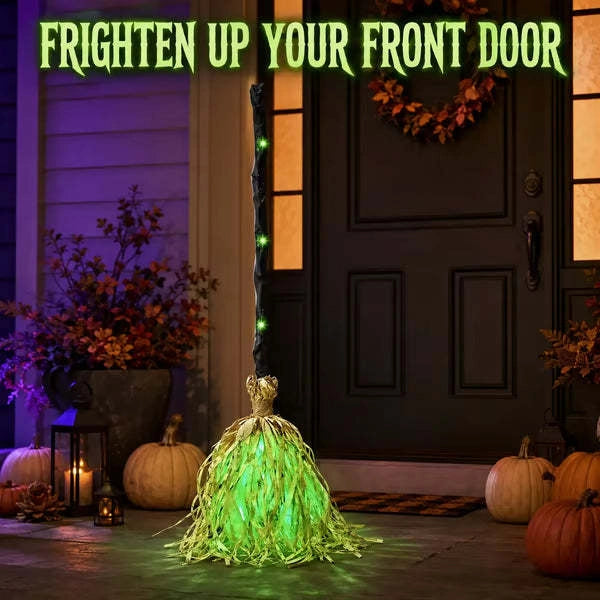 Animated Witch Broom – Lights, Music & Motion – The Life of the Party
