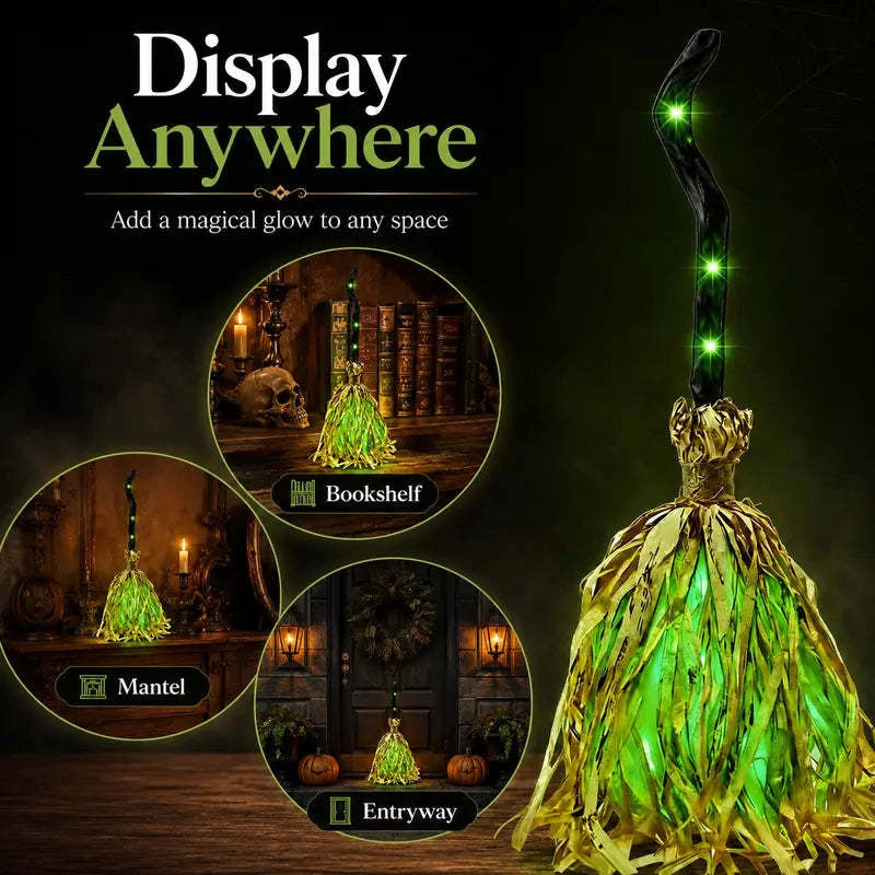 Animated Witch Broom – Lights, Music & Motion – The Life of the Party