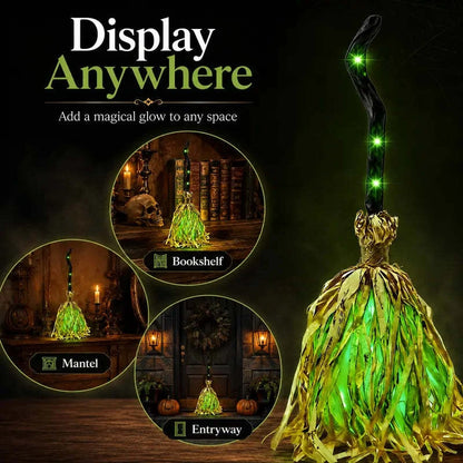 Animated Witch Broom – Lights, Music & Motion – The Life of the Party