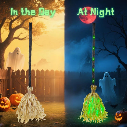 Animated Witch Broom – Lights, Music & Motion – The Life of the Party